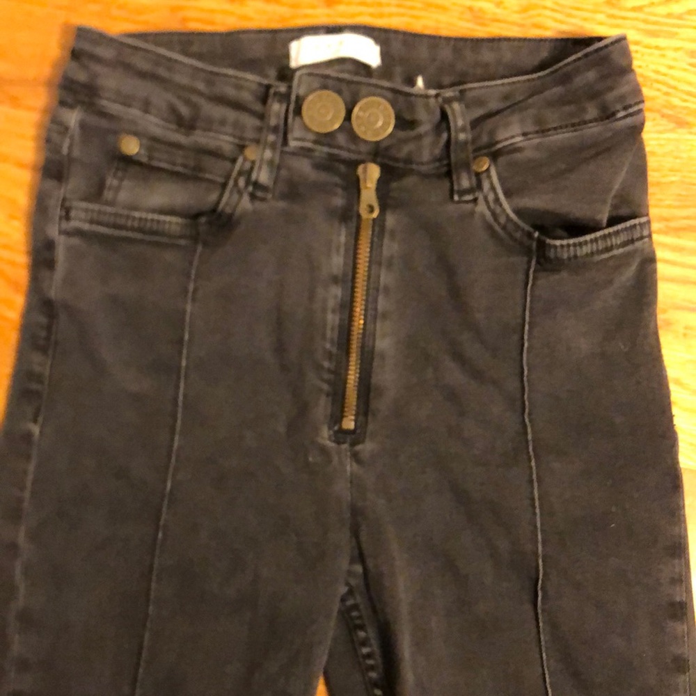 Black Sandro skinny jeans